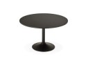 Table de bureau/à diner ronde ATLANTA noire - à 120 cm