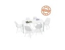 Table de réunion / bureau design FOCUS blanc - 160x80 cm