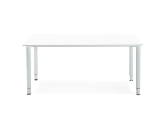 Table de réunion / bureau design FOCUS blanc - 160x80 cm