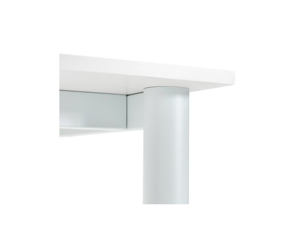 Table de réunion / bureau design FOCUS blanc - 160x80 cm