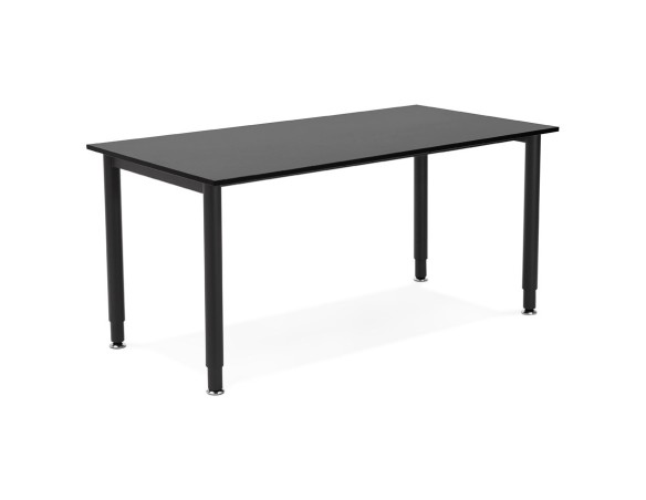 Table de réunion / bureau design FOCUS noir - 160x80 cm