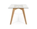 Table de salle à manger design SALTO en verre - 180x90 cm