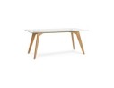 Table de salle à manger design SALTO en verre - 180x90 cm