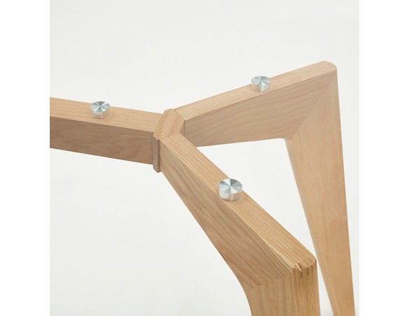 Table de salle à manger design SALTO en verre - 180x90 cm