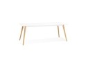 DT00560WH 5420072045054 Table à manger design MADY blanche style scandinave - 200x90 cm