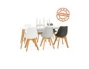 Table à manger design MADY blanche style scandinave - 200x90 cm