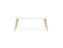 Table à manger design MADY blanche style scandinave - 200x90 cm