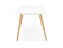 Table à manger design MADY blanche style scandinave - 200x90 cm