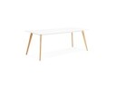 Table à manger design MADY blanche style scandinave - 200x90 cm