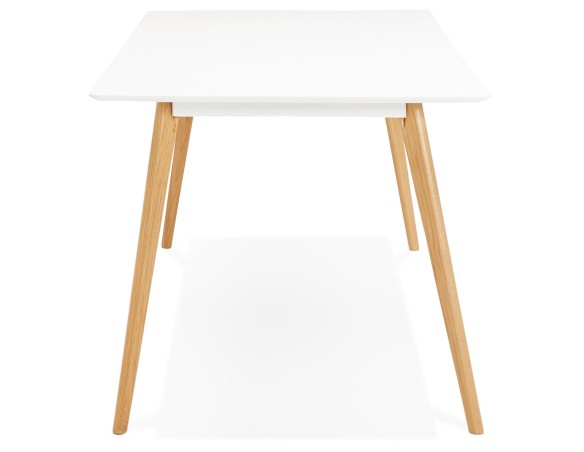 Table à manger design MADY blanche style scandinave - 200x90 cm