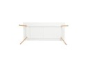 Table à manger design MADY blanche style scandinave - 200x90 cm