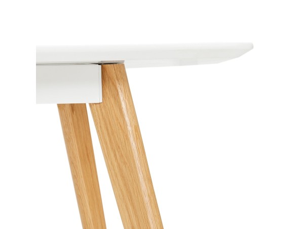 Table à manger design MADY blanche style scandinave - 200x90 cm