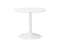 Petite table de bureau / à diner ronde BARABAR blanche - à 90 cm