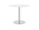 DT00720WH 5420072053738 Petite table de bureau / à diner ronde DALLAS blanche - à̃ 90 cm