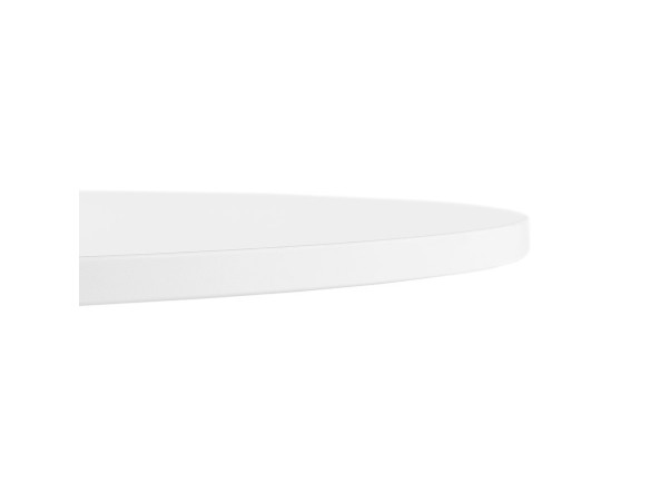 Petite table de bureau / à diner ronde DALLAS blanche - à 90 cm