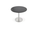Petite table de bureau / à diner ronde DALLAS noire - à 90 cm