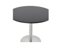 Petite table de bureau / à diner ronde DALLAS noire - à 90 cm