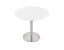 Petite table de bureau / à diner ronde INDIANA blanche - à 90 cm
