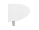 Petite table de bureau / à diner ronde INDIANA blanche - à 90 cm