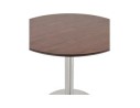 Petite table de bureau / à diner ronde INDIANA en bois finition Noyer - à 90 cm
