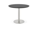Petite table de bureau / à diner ronde INDIANA noire - à 90 cm