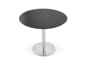 Petite table de bureau / à diner ronde INDIANA noire - à 90 cm