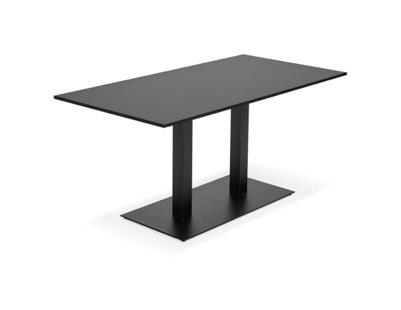 Table / bureau design AUSTIN noir - 160x80 cm