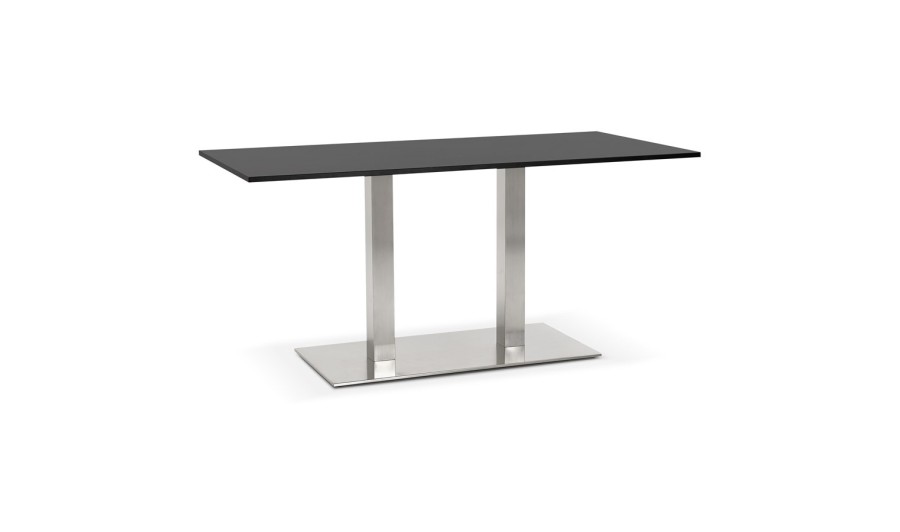 DT00850BL 5420072053998 Table / bureau design DENVER noir - 160x80 cm