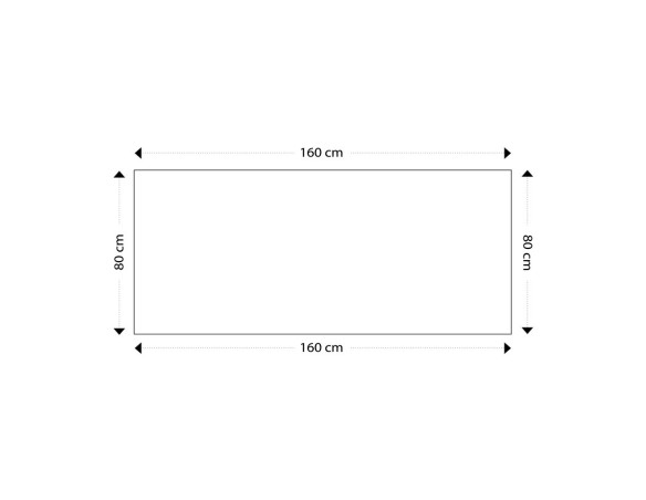 Table / bureau design DENVER noir - 160x80 cm