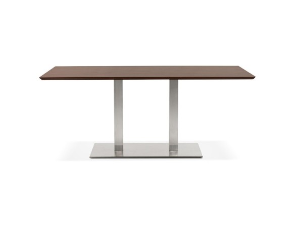 Table / bureau design MAMBO en bois finition Noyer - 180x90 cm