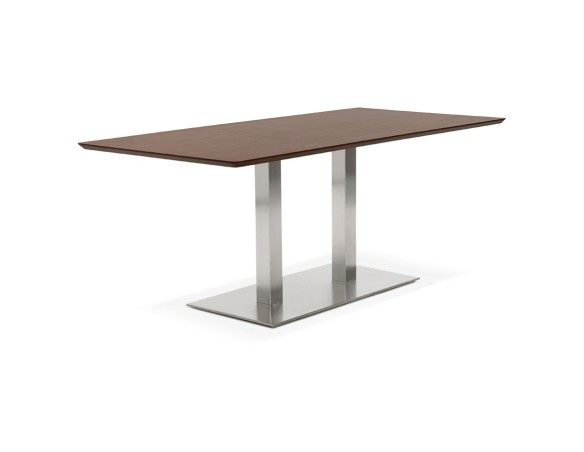 Table / bureau design MAMBO en bois finition Noyer - 180x90 cm