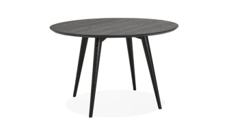 DT00990BL 5420072054896 Table à dîner ronde SWEDY en bois noir - à̃ 120 cm