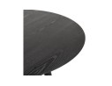 Table à dîner ronde SWEDY en bois noir - à 120 cm