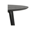 Table à dîner ronde SWEDY en bois noir - à 120 cm