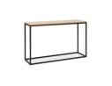CT00940NABL 5420072087009 Table console style industriel RIVER en bois finition naturelle et métal noir