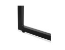 Table console style industriel RIVER en bois finition naturelle et métal noir