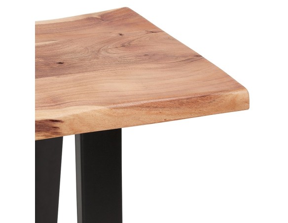 Console style industriel RAFA CONSOLE en bois massif et métal