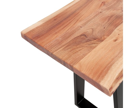 Console style industriel RAFA CONSOLE en bois massif et métal