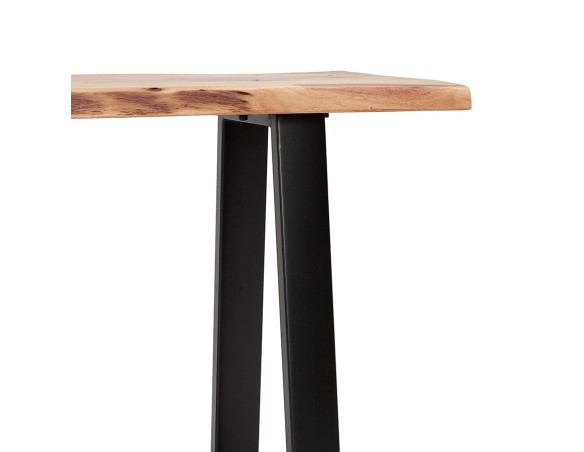 Console style industriel RAFA CONSOLE en bois massif et métal