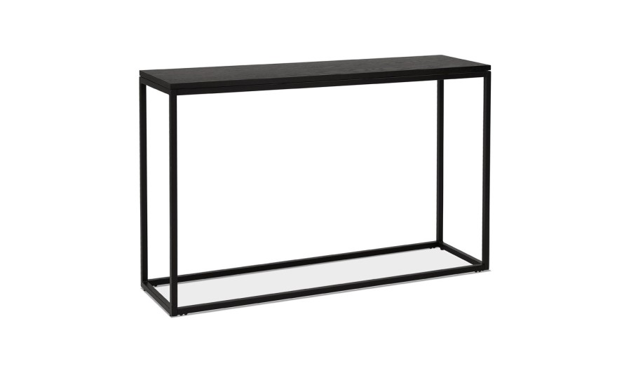 CT01050BLBL 5420072099361 Table console style industriel RIVER en bois et métal noir CT01050BLBL 5420072099361 Table console style industriel RIVER en bois et métal noir