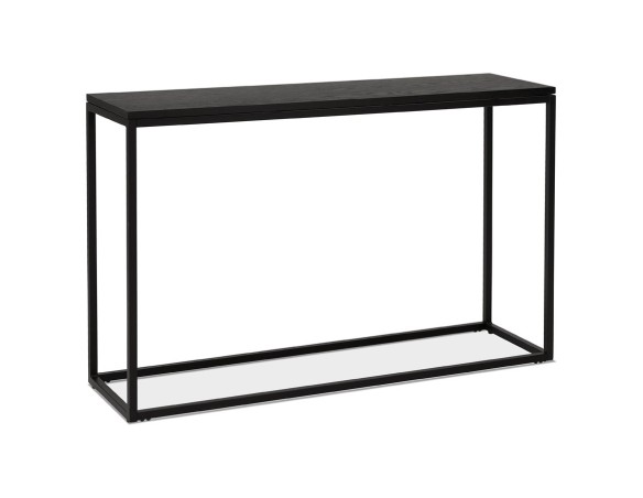 CT01050BLBL 5420072099361 Table console style industriel RIVER en bois et métal noir