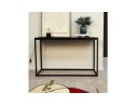 Table console style industriel RIVER en bois et métal noir
