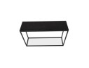 Table console style industriel RIVER en bois et métal noir