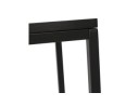 Table console style industriel RIVER en bois et métal noir