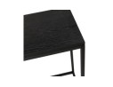 Table console style industriel RIVER en bois et métal noir