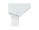 Grand bureau de direction en angle XLINE en verre blanc (angle au choix) - 200 cm