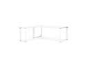 OT01350WHWH 5404028314067 Grand bureau de direction en angle XLINE en bois blanc (angle au choix) - 200 cm