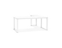 Grand bureau de direction en angle XLINE en bois blanc (angle au choix) - 200 cm