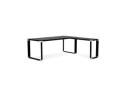 OT01880BLBL 5404028328385 Grand bureau de direction en angle XLINE en bois noir (angle au choix) - 200 cm