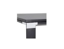 Grand bureau de direction droit XLINE en bois noir - 200x100 cm